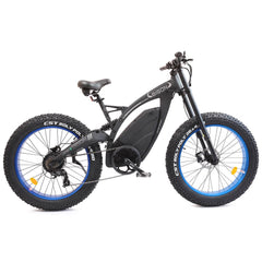 Ecotric Bison 48V 17.5AH 1000W Big Fat Tire Ebike - Matte Black