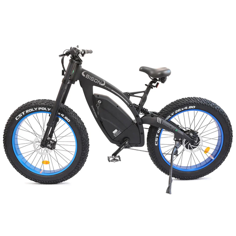 Ecotric Bison 48V 17.5AH 1000W Big Fat Tire Ebike - Matte Black