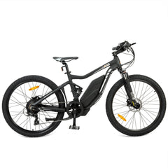 Ecotric Tornado Full Suspension MTB Electric Bike - Matte Black