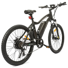 Ecotric Leopard Electric Mountain Bike - Matte Black | UL Certified